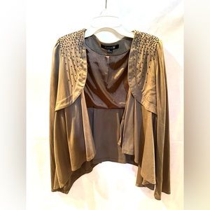 Forever 21 Tan Suede Blazer